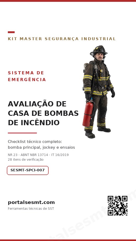 Capa — Avaliação de Casa de Bombas de Incêndio