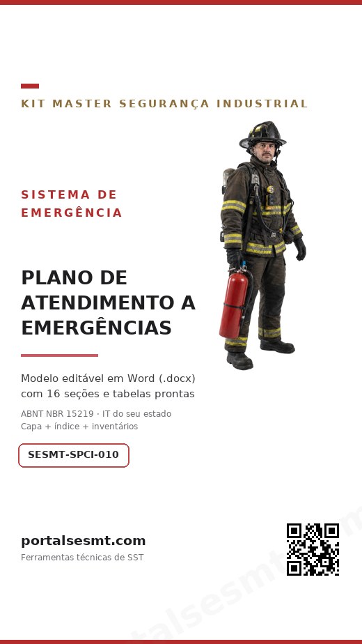 Capa — Plano de Atendimento a Emergências (PAE)