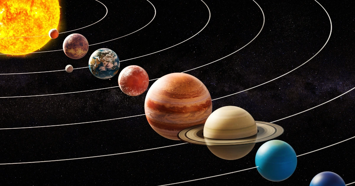 Imagem planetas Vênus, Saturno, Mercúrio e Netuno Alinhados: O Céu Muda em Abril! Esse raro alinhamento planetário promete transformar as madrugadas de abril em um verdadeiro espetáculo cósmico, unindo fascínio astronômico e interpretações astrológicas profundas.