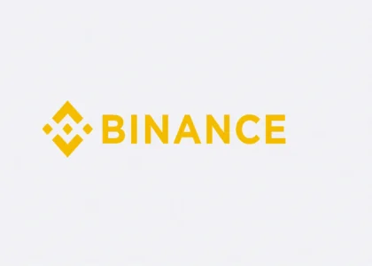 "Logomarca da Binance com fundo cinza claro "