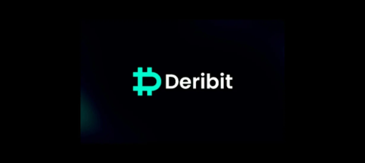 Logo da Deribit, maior exchange global de opções cripto para Bitcoin e Ethereum