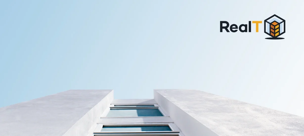 Prédio moderno simbolizando imóveis tokenizados pela RealT nos Estados Unidos