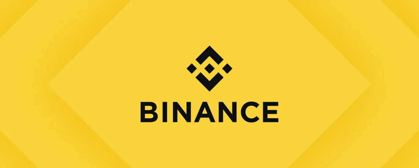 imagem card binance com fund amarelo e cor preta.