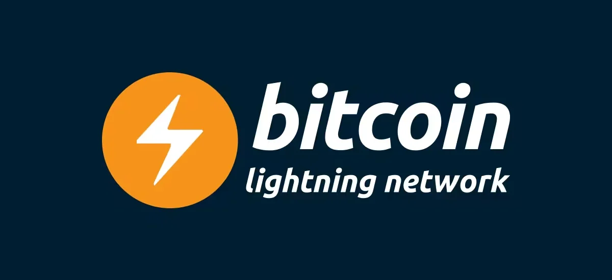 Logotipo da Lightning Network, camada de pagamento rápida do Bitcoin
