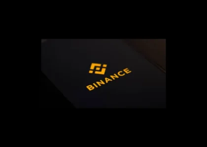 Logo Binance em fundo preto ilustrando segurança e identidade visual 2025