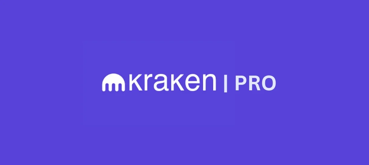 Kraken Pro logo em fundo roxo — plataforma avançada para traders profissionais