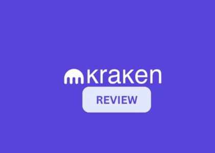 Logo oficial da Kraken com fundo escuro, representando segurança e tradição no mercado cripto em 2025