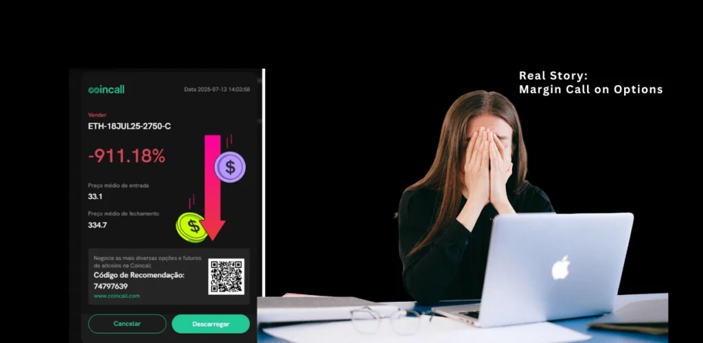 Chamada de margem real em opções — minha experiência com prejuízo de 911% em ETH