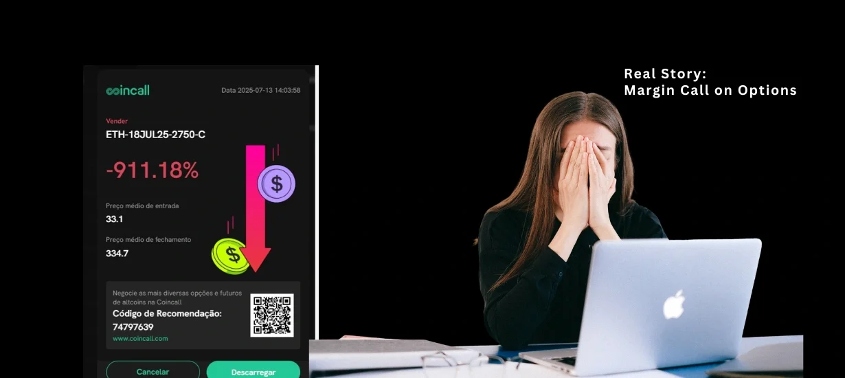 Chamada de margem real em opções — minha experiência com prejuízo de 911% em ETH