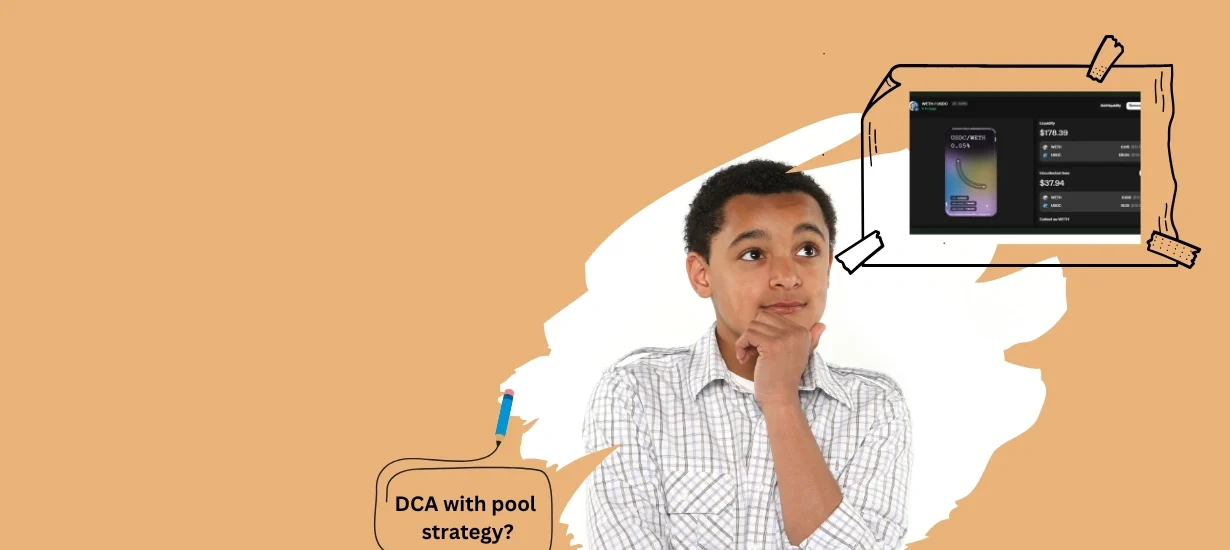 Jovem pensando sobre DCA com estratégia de pool automatizada