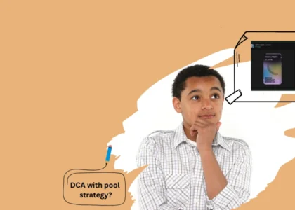 Jovem pensando sobre DCA com estratégia de pool automatizada