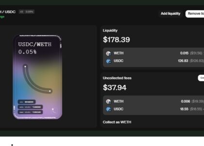 Pool de liquidez ETH - Arbitrun