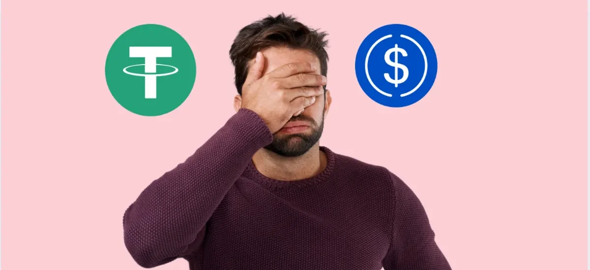 Man stressed about reporting USDT and USDC stablecoins on IRS taxes in 2025