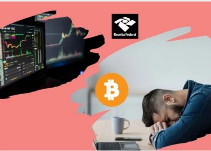 Investidor preocupado com declaração de criptomoedas e stablecoins no imposto de renda diante das exigências da Receita Federal
