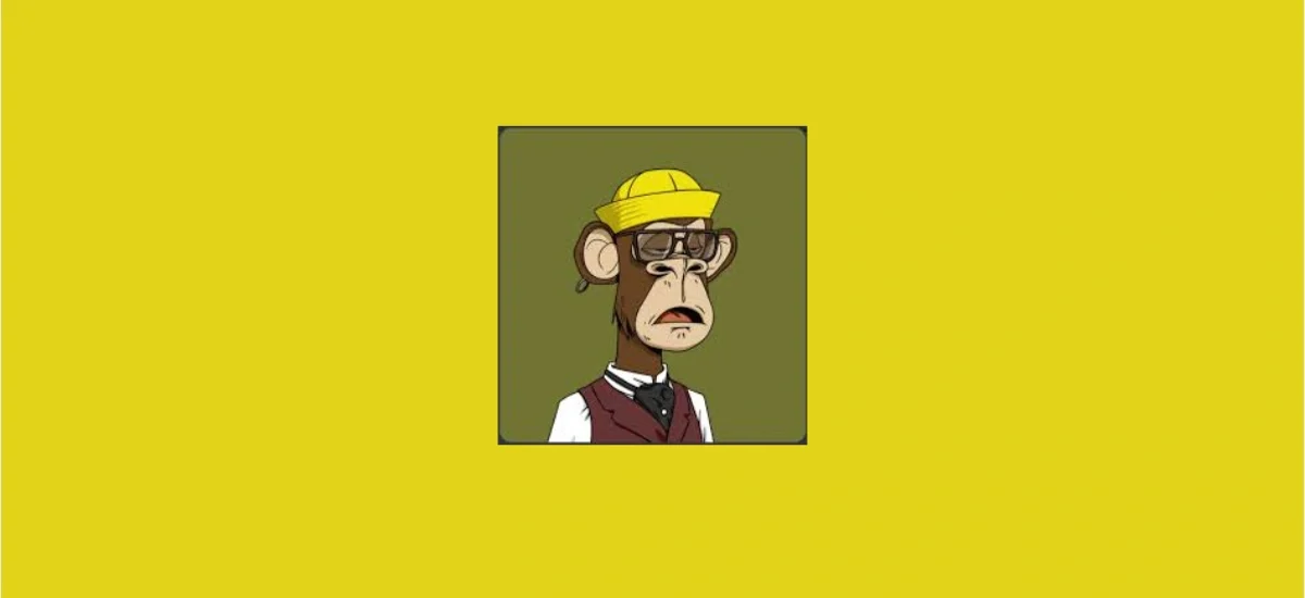 imagem representando NFT raro com fundo amarelo e tema de herança digital