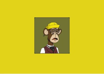 imagem representando NFT raro com fundo amarelo e tema de herança digital