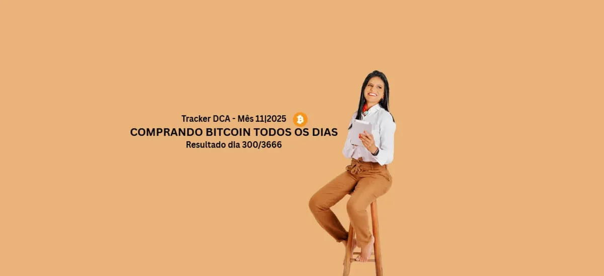 Resultado dia 300/3666 do desafio DCA diário de Bitcoin