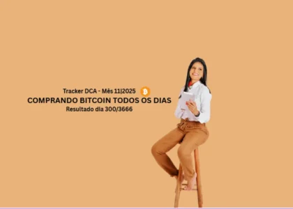 Resultado dia 300/3666 do desafio DCA diário de Bitcoin