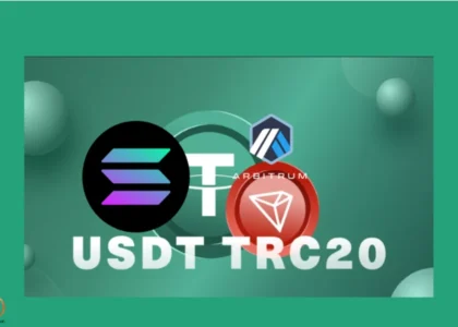Comparativo visual entre redes TRC20, Solana e Arbitrum para envio de USDT via PIX.