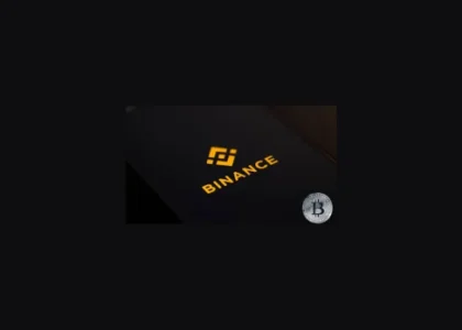 cartão binance com logotipo em fundo escuro representando pagamento com criptomoedas e stablecoins no brasil