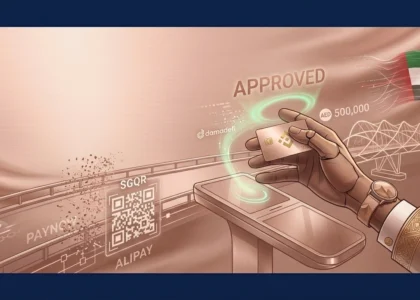 damadefi-binance-card-dubai-work-uae-approved-contactless-payment-minimalist-rose-gold-tap-and-go-sovereign-wealth